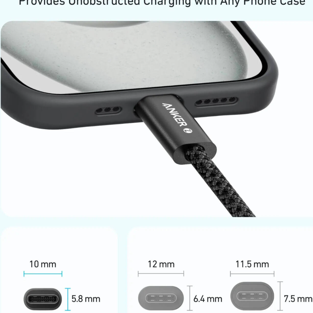 ANKER Zolo Type-C 240W Charging Cable 3ft(A8060h21)