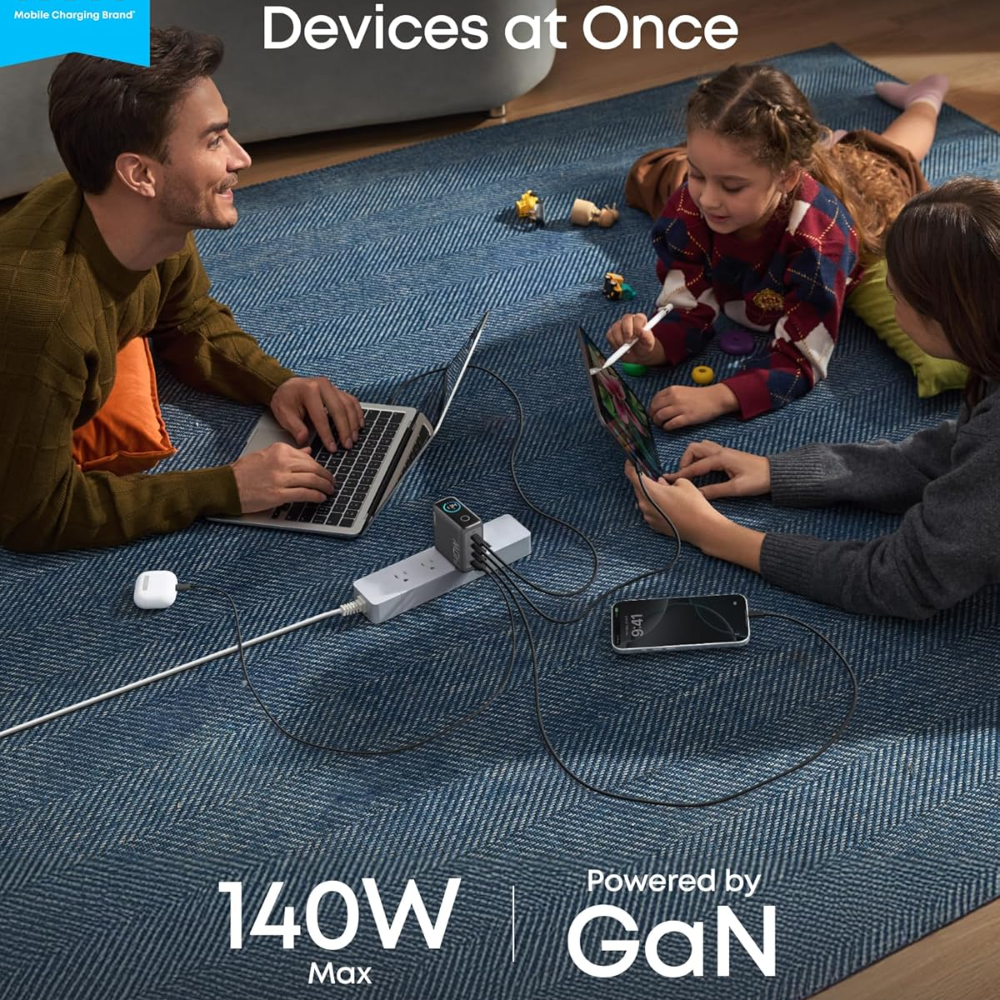 Anker Charger Smart Display 140W with Type-C Cable (b2697kz1)