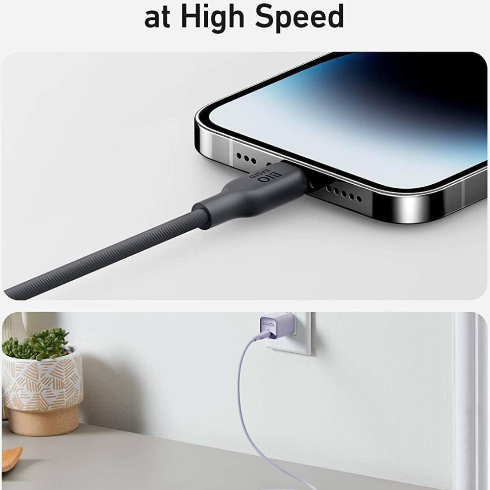 Anker Bio Based Type-C to Lightning Cable Cable 10ft (a80b2h11)