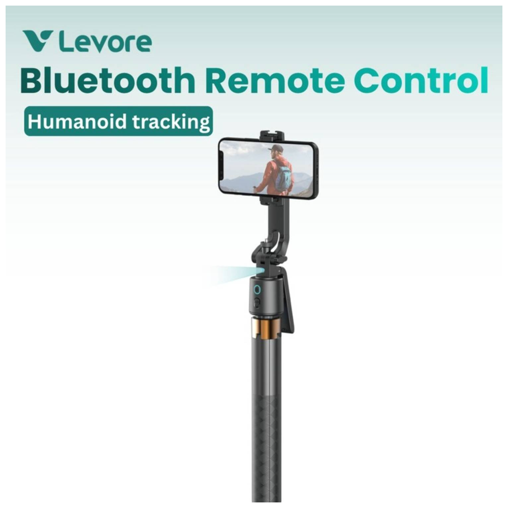 Levore AI Auto Tracking Selfie Stick 1.8m Black – LST10