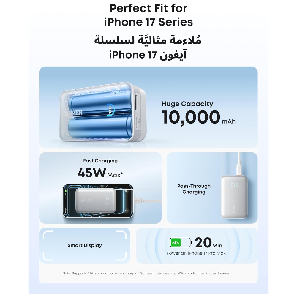 Anker Nano Power Bank (10,000 mAh, 45W) (A1638h21)