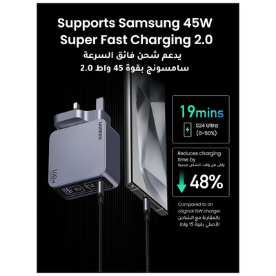 UGREEN Nexode Pro 4-Port Gan Fast Charger 160W (X763)