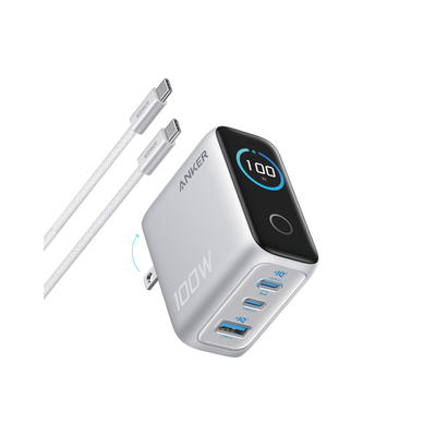 Anker Charger Smart Display 100W with Type-C Cable (b121bk41)