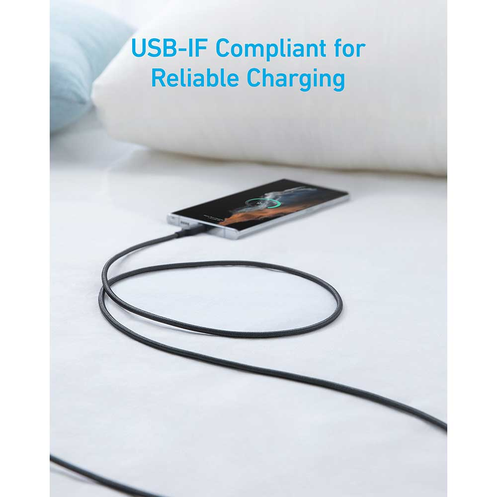 Anker Braided USB-A to Type-C Cable Cable 3ft (a81h5h21)