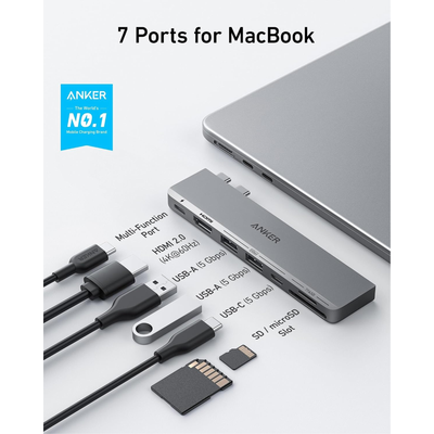 ANKER USB-C Hub 7in2 for MacBook (A8354HA1)