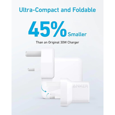 Anker 323 Charger 33W with Type-C to Lightning Cable (B2331k21)