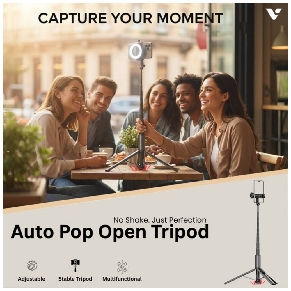 Levore Selfie Stick With Tripod 1.7m Black – LST11