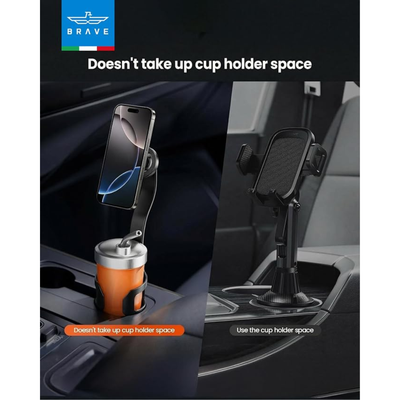 BRAVE 2-in-1 MagSafe Car Cup Holder