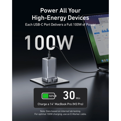 Anker  Prime Wall Charger 100W 3Ports (a2688241)