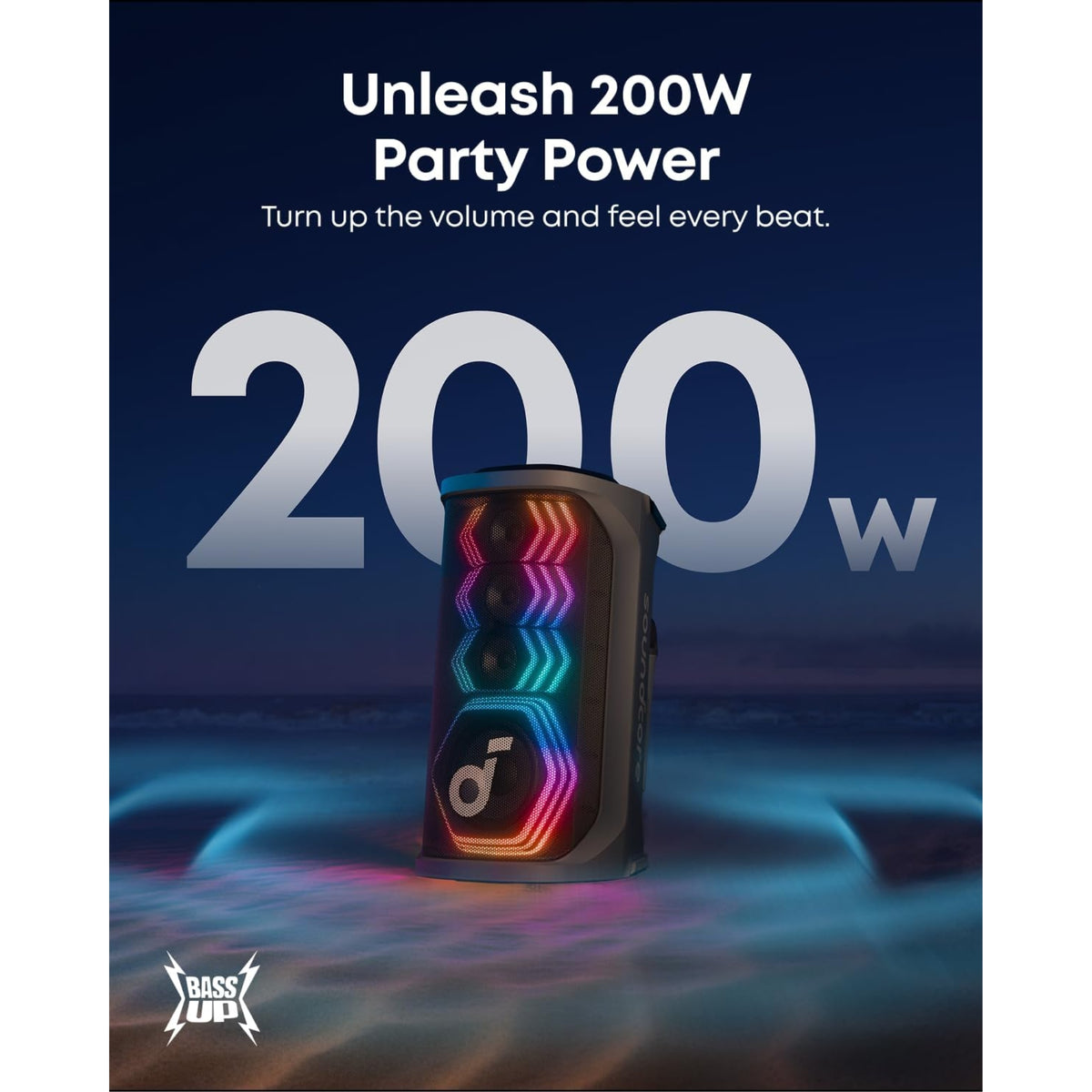 Soundcore by Anker Rave 3S | Wireless Bluetooth Party Speaker