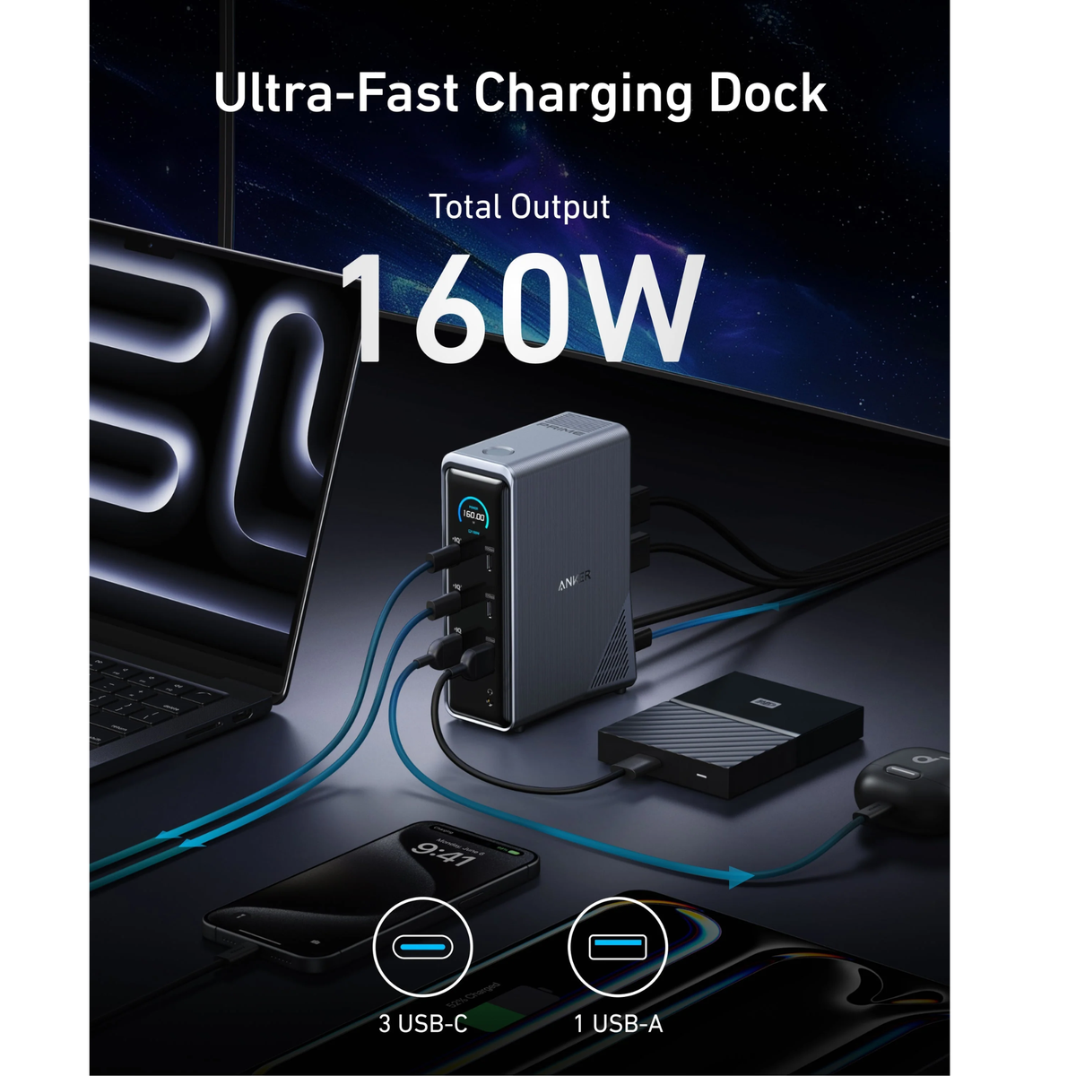 Anker Prime 14in1 Workstation Dock 160W (a83b62a1)