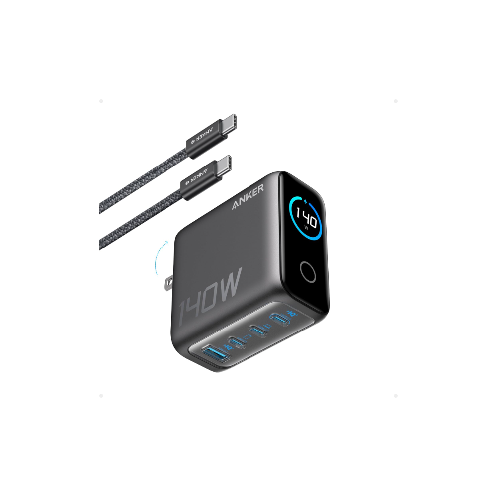 Anker Charger Smart Display 140W with Type-C Cable (b2697kz1)