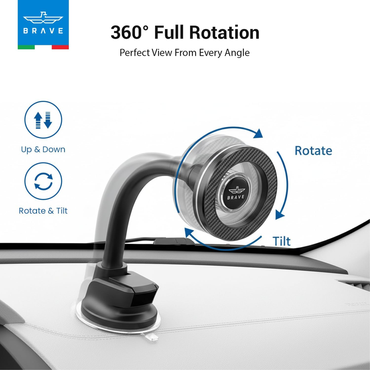 Brave Magnetic Dashboard Car Phone Holder