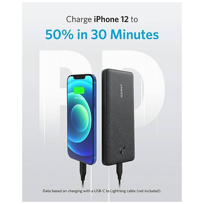 Anker Fast Charging Super Slim Power Bank (10,000 mAh, 20W) (A1248h31)
