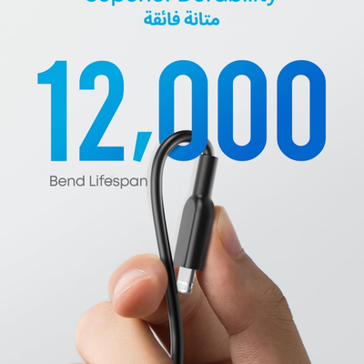 Anker Darable USB-A to Type-C Cable Cable 3ft (a8432h12)