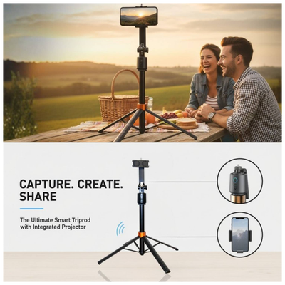 Levore AI Auto Tracking Selfie Stick 1.8m Black – LST10