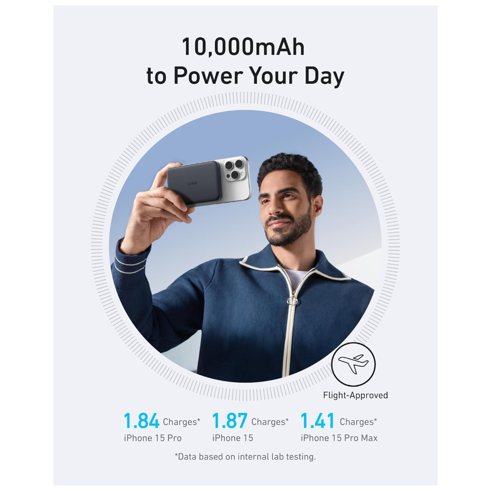 Anker MagGo Magnetic Wireless Power Bank (10,000 mAh) (a1664h11)