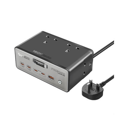 Promate 3250W Quad AC Sockets GaNFast™ PD 3.1 Charging Station