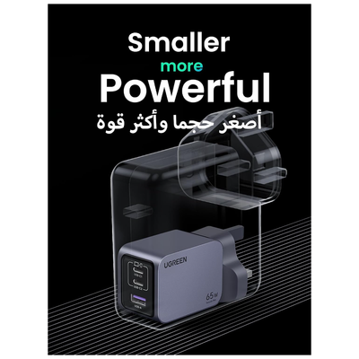 UGREEN Nexode Pro 3-Port Gan Fast Charger 65W (X755)