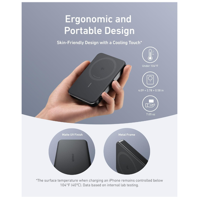 Anker MagGo Magnetic Wireless Power Bank (10,000 mAh) (a1664h11)